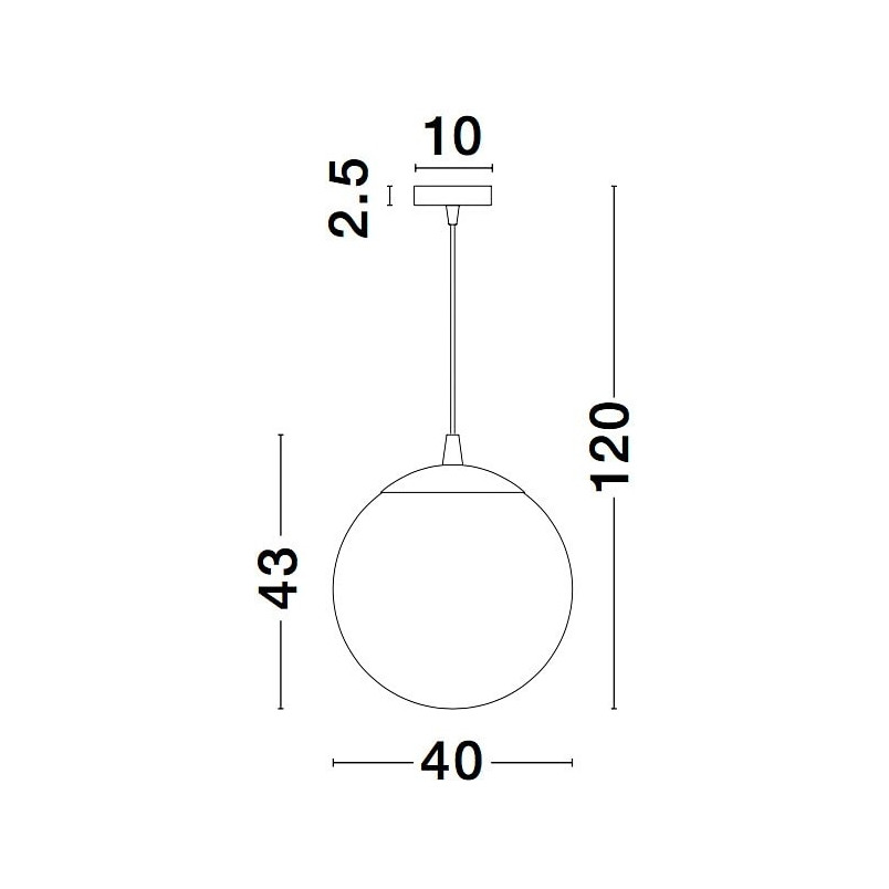 Lampa wisząca Fitzione: Szkło dymione, chrom | Decolab24