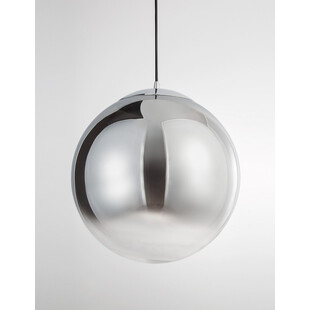 Lampa wisząca Fitzione: Szkło dymione, chrom | Decolab24