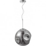 Lampa wisząca Naymar | Kula szklana, dymione szkło - Decolab24