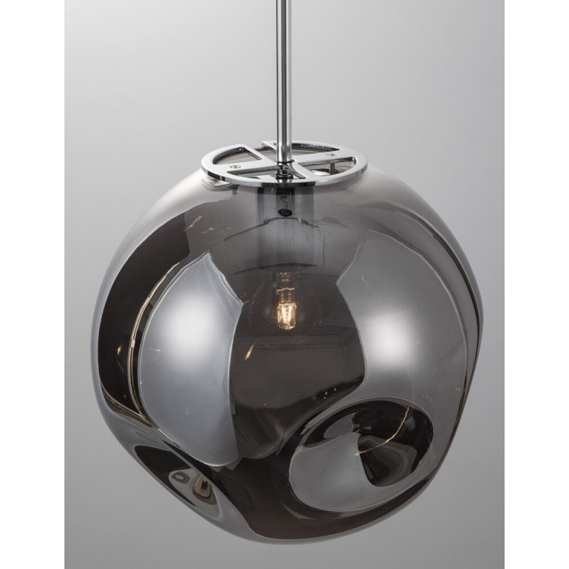 Lampa wisząca Naymar | Kula szklana, dymione szkło - Decolab24