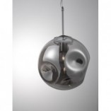 Lampa wisząca Naymar | Kula szklana, dymione szkło - Decolab24