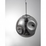 Lampa wisząca Naymar | Kula szklana, dymione szkło - Decolab24