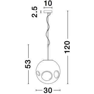 Lampa Wisząca Miedziana Naymar 30cm | Elegancki Design