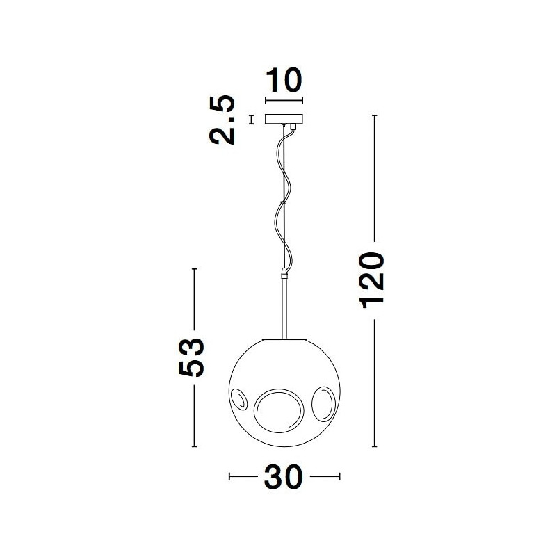 Lampa Wisząca Miedziana Naymar 30cm | Elegancki Design