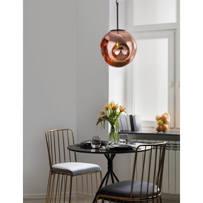 Lampa Wisząca Miedziana Naymar 30cm | Elegancki Design