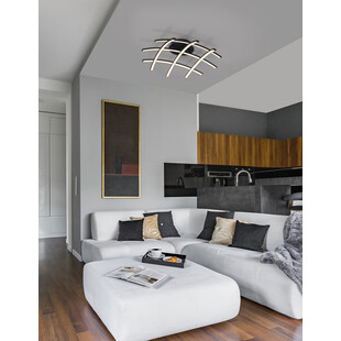 Plafon nowoczesny Vinar 59 LED czarny piaskowy