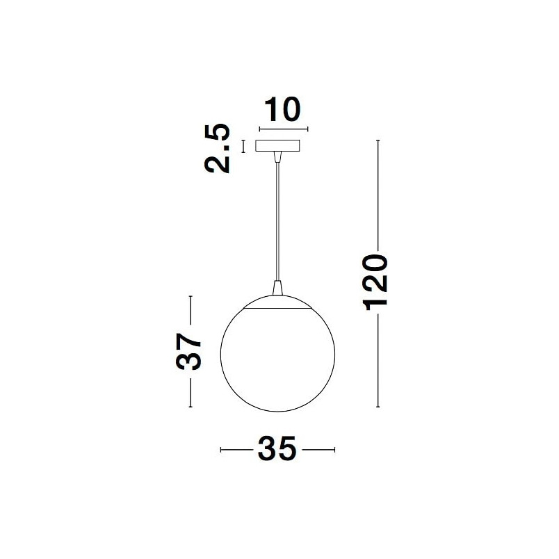 Lampa wisząca złota Lavizzo 35cm | Szkło, E27 | Decolab24