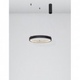 Lampa wisząca Danzio LED | Czarna, kryształki | Decolab24
