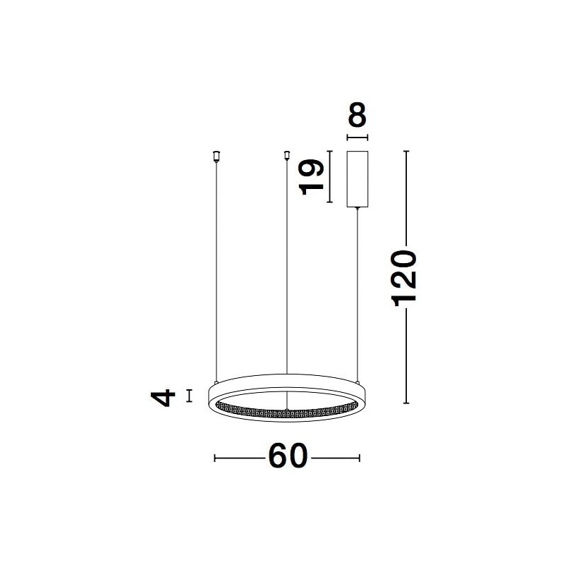 Lampa Wisząca Danzio LED Czarna | Elegancki Design