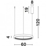 Lampa Wisząca Danzio LED Czarna | Elegancki Design