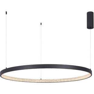 Lampa wisząca Danzio LED - czarna, kryształki | Decolab24