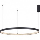 Lampa wisząca Danzio LED - czarna, kryształki | Decolab24