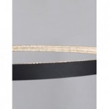 Lampa wisząca Danzio LED - czarna, kryształki | Decolab24