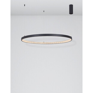 Lampa wisząca Danzio LED - czarna, kryształki | Decolab24
