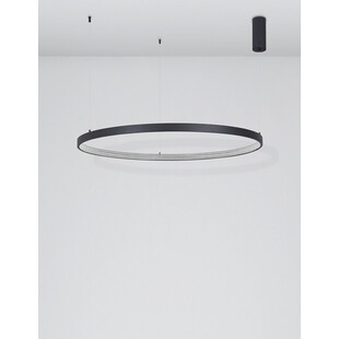 Lampa wisząca Danzio LED - czarna, kryształki | Decolab24