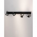 Reflektor sufitowy 4 punktowy Valso IV LED czarny | Decolab24