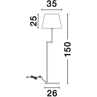 Lampa podłogowa Bonso | Biała i Czarna | Decolab24