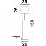 Lampa podłogowa Bonso | Biała i Czarna | Decolab24