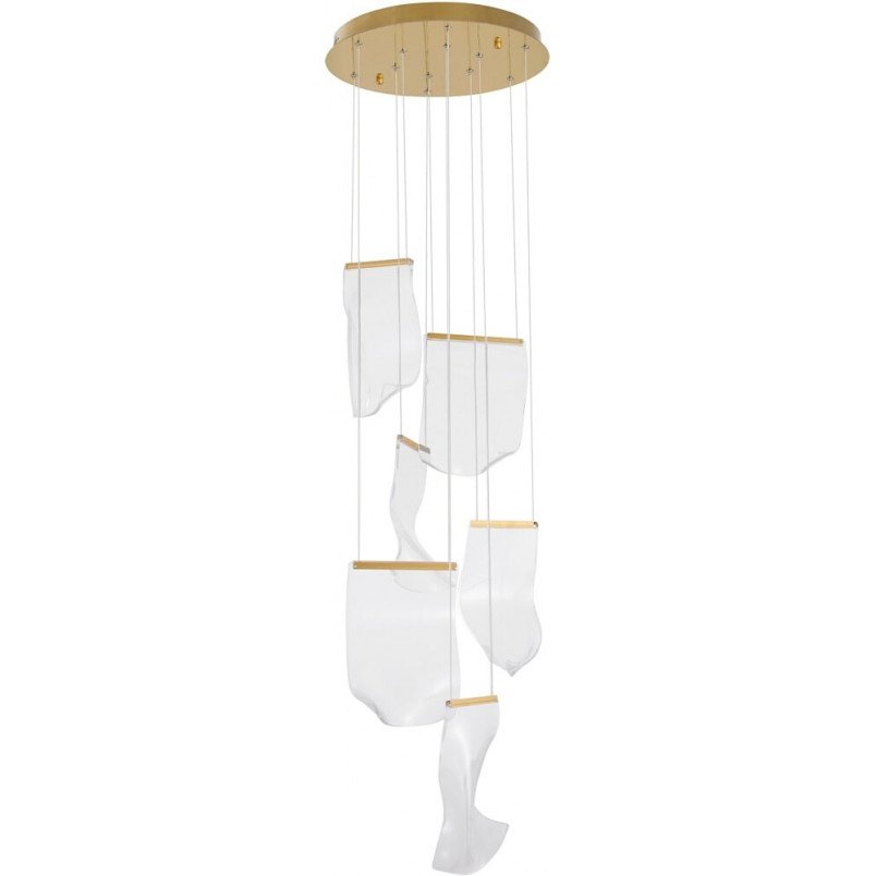 Lampa wisząca Dermino 48 LED złota | Nowoczesne oświetlenie