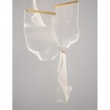 Lampa wisząca Dermino 48 LED złota | Nowoczesne oświetlenie