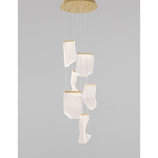Lampa wisząca Dermino 48 LED złota | Nowoczesne oświetlenie