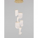 Lampa wisząca Dermino 48 LED złota | Nowoczesne oświetlenie