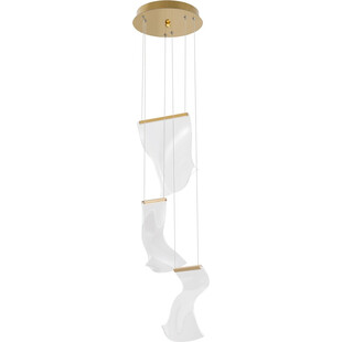 Lampa Wisząca Dermino 28 LED Złota | Nowoczesny Design
