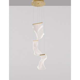 Lampa Wisząca Dermino 28 LED Złota | Nowoczesny Design