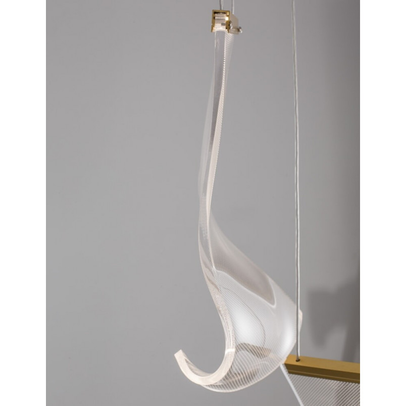 Lampa Wisząca Dermino 28 LED Złota | Nowoczesny Design
