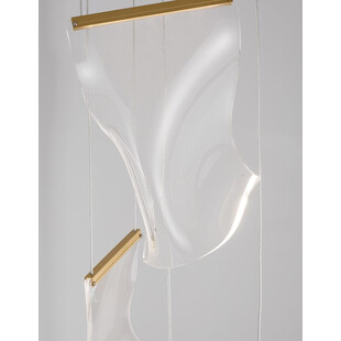 Lampa Wisząca Dermino 28 LED Złota | Nowoczesny Design