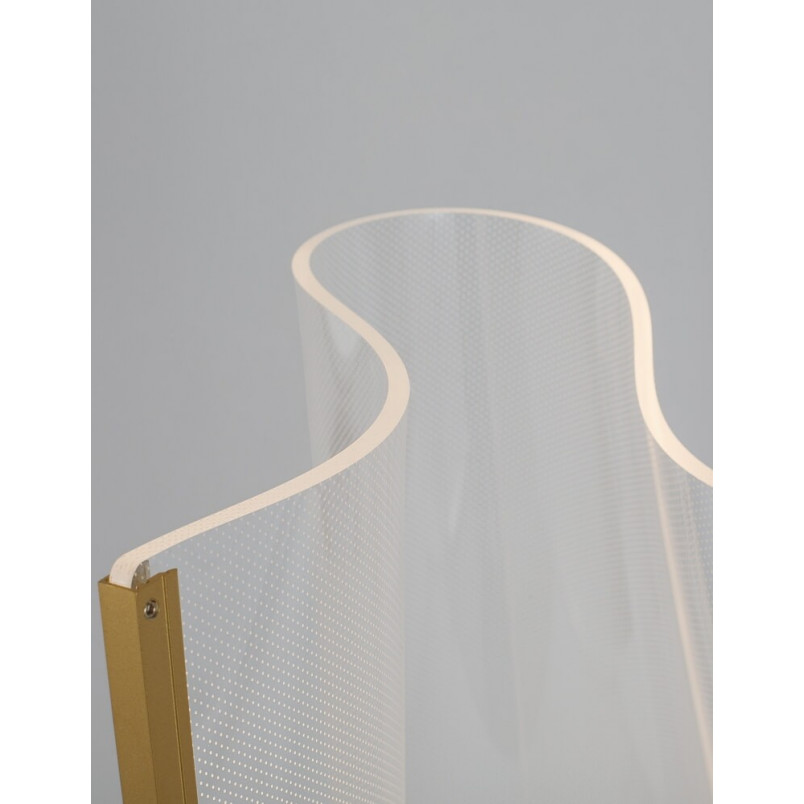Lampa podłogowa Dermino złota | Nowoczesny design | Decolab24