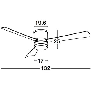 Lampa sufitowa z wiatrakiem Killy | LED, biała, skandynawska