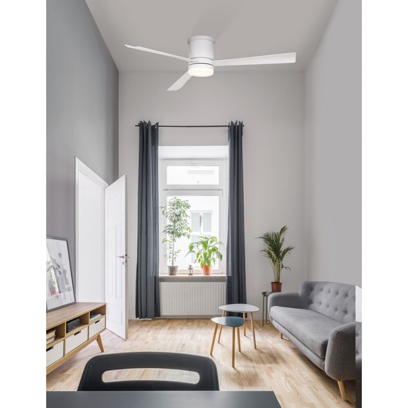 Lampa sufitowa z wiatrakiem Killy | LED, biała, skandynawska