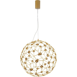 Lampa Wisząca Kula Złota LED 40cm - Nowoczesny Design