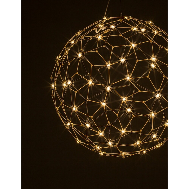 Lampa Wisząca Kula Złota LED 40cm - Nowoczesny Design