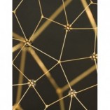 Lampa Wisząca Kula Złota LED 40cm - Nowoczesny Design