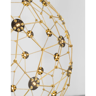 Lampa Wisząca Kula Złota LED 40cm - Nowoczesny Design