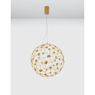 Lampa Wisząca Kula Złota LED 40cm - Nowoczesny Design