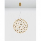 Lampa Wisząca Kula Złota LED 40cm - Nowoczesny Design