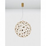 Lampa Wisząca Kula Złota LED 40cm - Nowoczesny Design