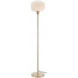 Lampa podłogowa biało-mosiężna Sober | Markslojd