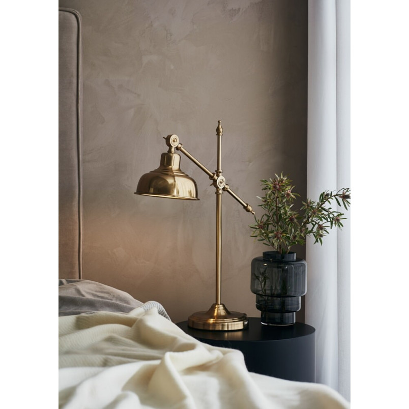 Lampa stołowa Grimstad mosiężna Markslojd | Kup online