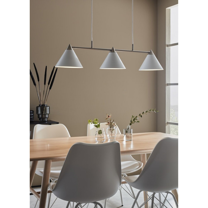Lampa wisząca Klint biało-stalowa | Markslojd - 98cm