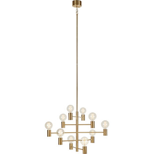Lampa wisząca glamour 10 punktowa Paris mosiężna marki Markslojd