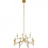 Lampa wisząca Regent XII Markslojd | Złota, antyczna, 70cm