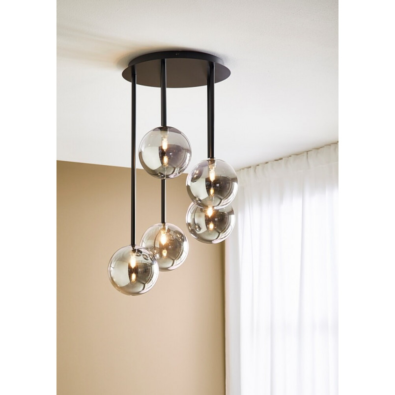 Lampa Sufitowa Universe V | Markslojd - Szkło Dymione
