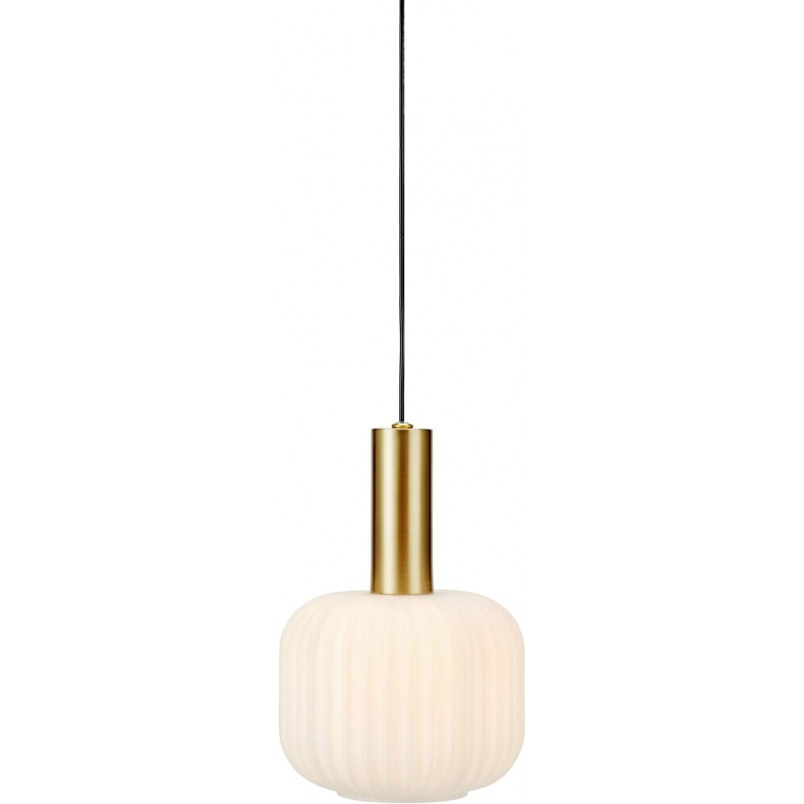 Lampa wisząca Sober biało-mosiężna | Markslojd
