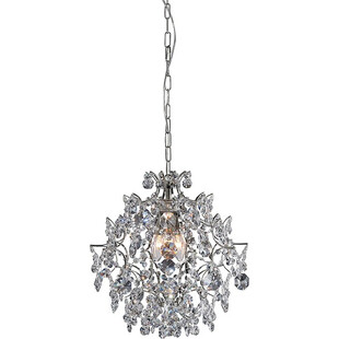 Lampa wisząca glamour z kryształkami Sofiero 42 przezroczysto-chromowana marki Markslojd