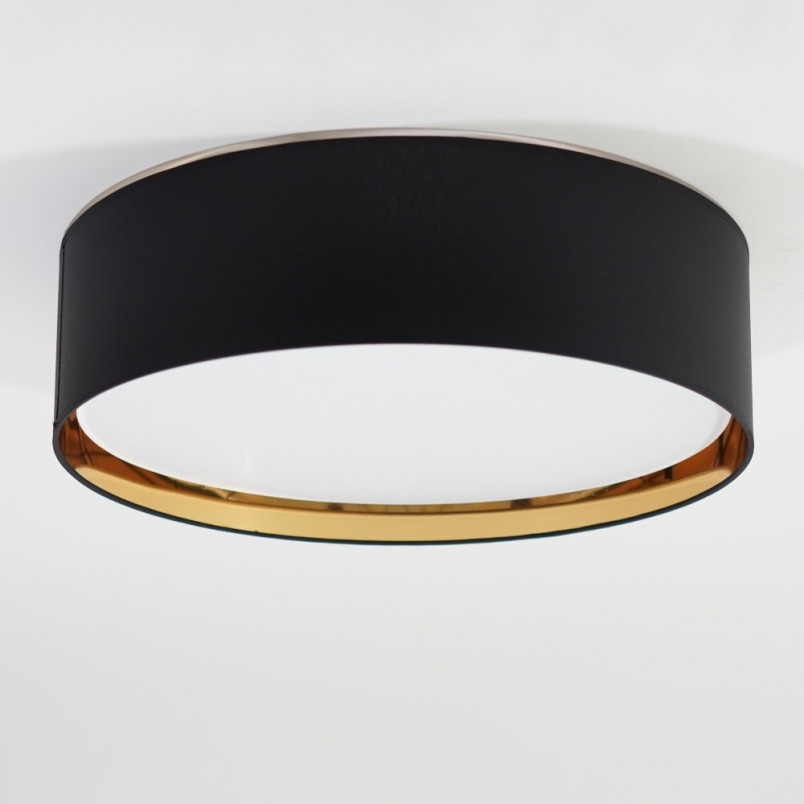 Plafon Glamour Bilbao | Czarno-Złoty 60cm | TK Lighting