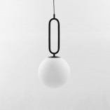 Lampa wisząca szklana kula Bullet 25cm | Decolab24